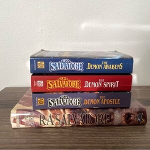 R.A. Salvatore The Demonwars Saga Lot Books 1-3 PB + The Two Swords Hardcover